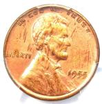 1955 Lincoln Cent Doubled Die Obverse Coin