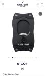Colibri S-Cut Cigar Cutter Black with Blades
