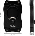 Colibri S-Cut Cigar Cutter Black with Blades