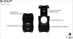 Colibri S-Cut Cigar Cutter Black with Blades