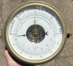 Vintage Schatz Brass Ship's Compensated Barometer