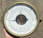 Vintage Schatz Brass Ship's Compensated Barometer
