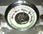Lufft Germany Barometer with 1964 Silver Coins