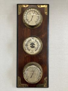Ethan Allen Vintage Wooden Weather Station Set