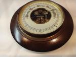 West German Mahogany Frame Brass Barometer