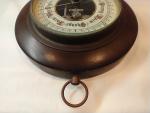 West German Mahogany Frame Brass Barometer