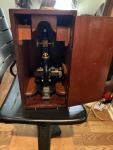 Vintage Microscope with Original Case – Unique Collectible