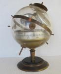 Huger Sputnik Globe Weather Barometer and Thermometer