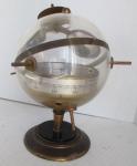 Huger Sputnik Globe Weather Barometer and Thermometer