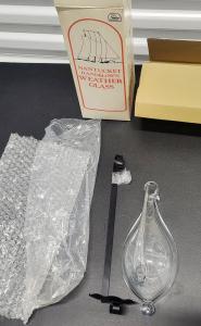 Nantucket Vintage Hand Blown Weather Glass