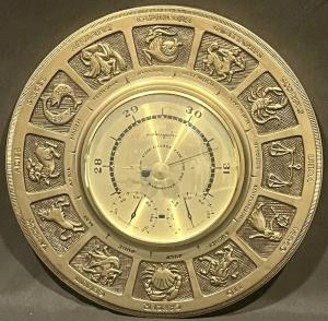 Mid Century Modern Airguide Zodiac Barometer