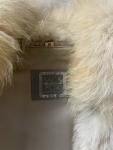 Beige and Light Gray Fox Fur Coat, Medium