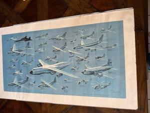 Set of 2 Vintage Aviation Posters