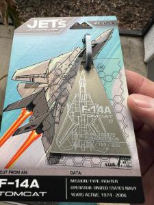 F-14 Top Gun Jet Eyes Aircraft Tag