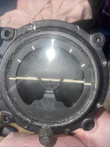 Vintage Aircraft Gyro Horizon Indicator AN 5736-1
