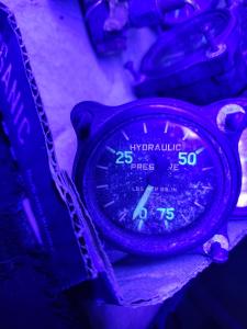 Vintage WWII Radium Dial B-17 Hydraulic Gauge