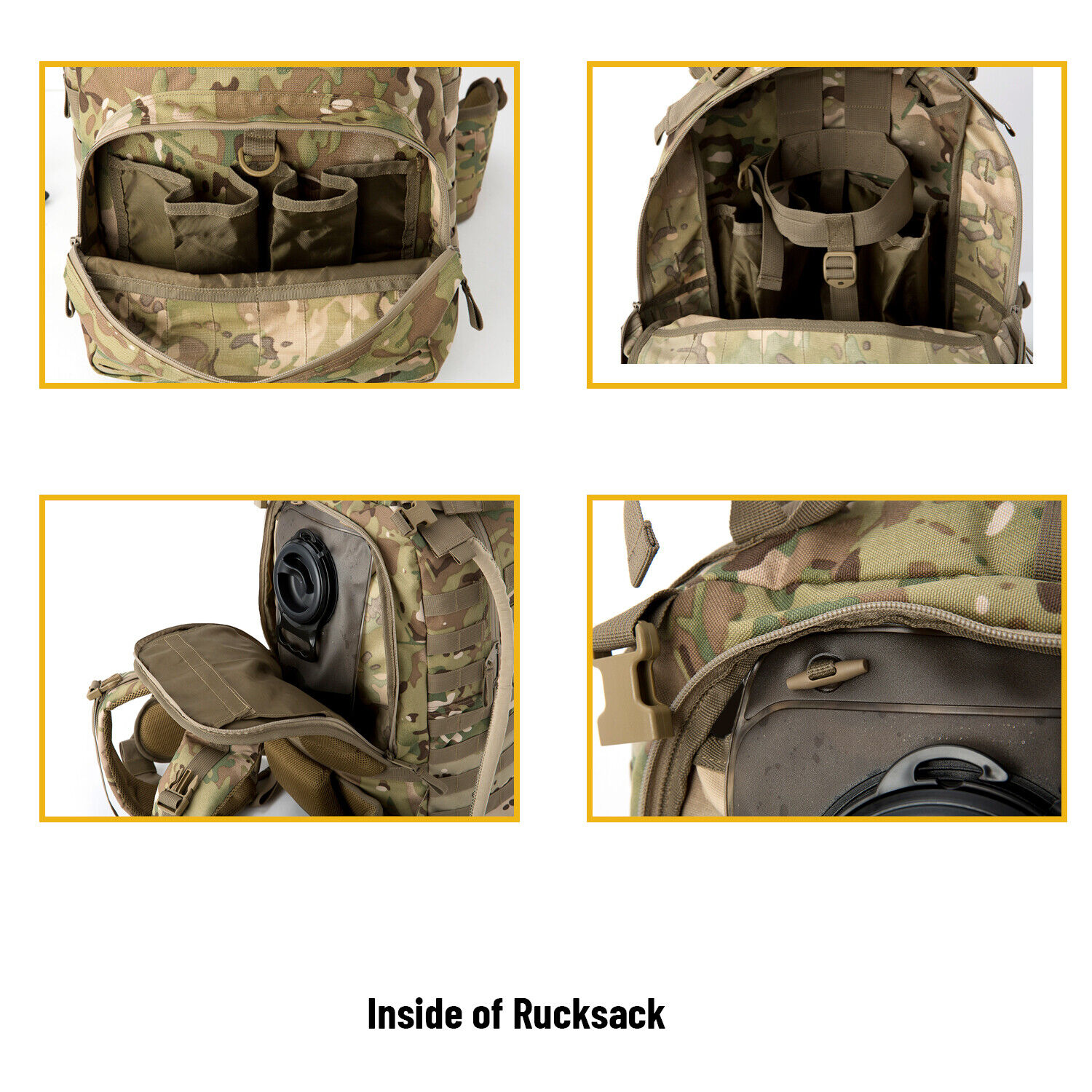 Tactical Large Backpack for Army with MOLLE