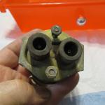 Vintage Military Aircraft Fuel Gauge with Bracket