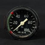 Stewart Warner Vintage Aircraft Oil Pressure Gauge