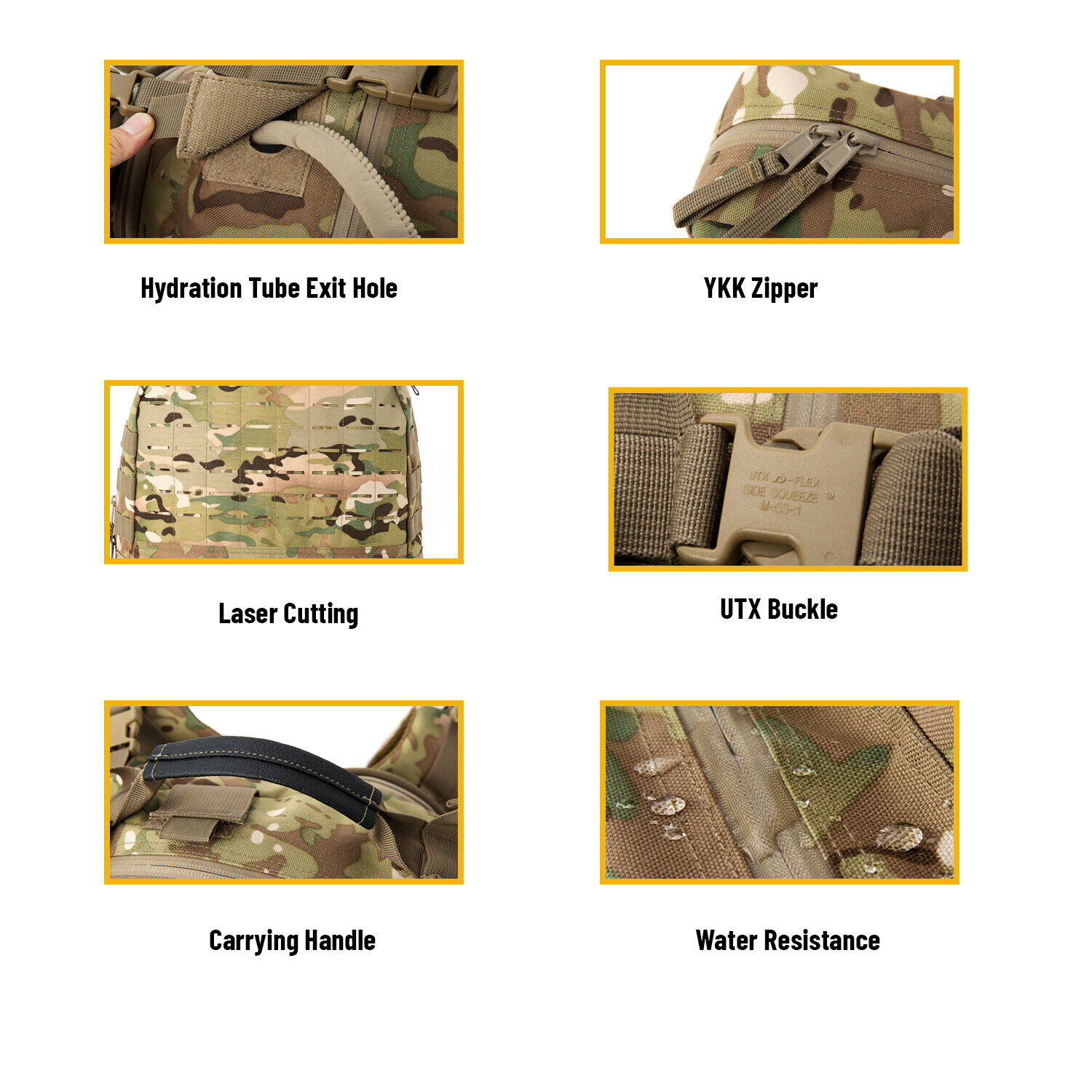 Tactical Large Backpack for Army with MOLLE