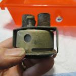 Vintage Military Aircraft Fuel Gauge with Bracket