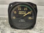 1957 US Gauge Aircraft Manifold Pressure Indicator