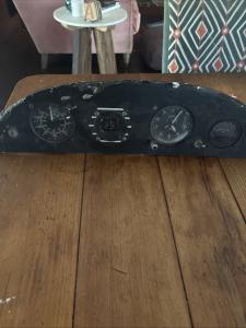 Vintage Aircraft Instrument Panel Gauges Set
