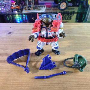 Vintage 1992 TMNT Don's Pizza Parachute Set