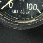 Stewart Warner Vintage Aircraft Oil Pressure Gauge