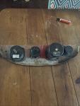 Vintage Aircraft Instrument Panel Gauges Set