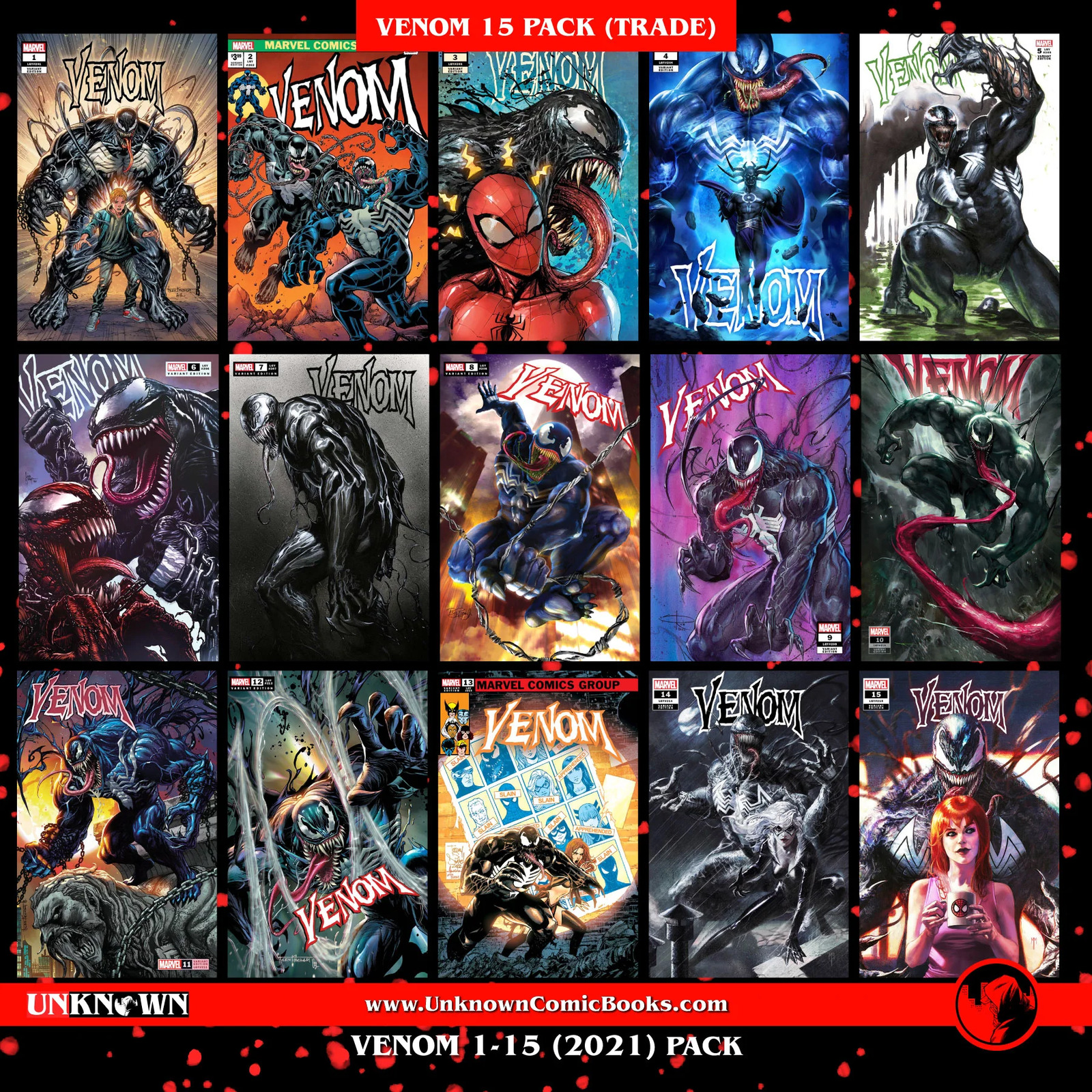 Venom 1-15 Saga Collectibles Exclusive Variant (11/01/2023)