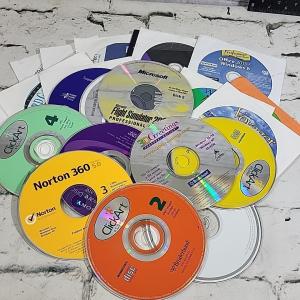 Vintage Computer Software CD-ROMs and Greeting Cards