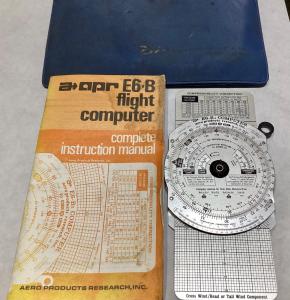 Vintage E6-B Flight Computer with Manual