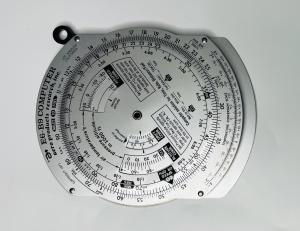 Vintage 70's E6-B9 Universal Flight Computer with Manual