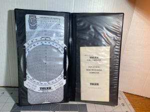 Vintage Pilot Telex E-6B Dead Reckoning Computer