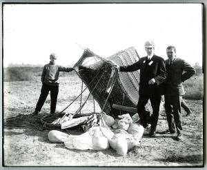 Early 1900s Aviation Crashed Hot Air Balloon Photo