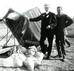 Early 1900s Aviation Crashed Hot Air Balloon Photo
