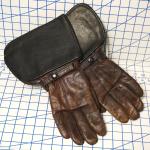 Vintage Leather Gauntlet Motorcycle/Aviator Gloves