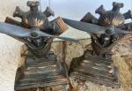 Charles Lindbergh Aviation Cast Iron Bookends