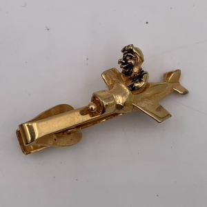 Flying Eagle Brass Tie Bar - Aviation Collectible