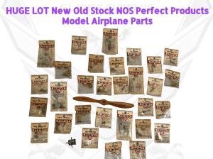 NOS Vintage Model Airplane Parts and Supplies Set