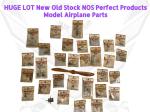 NOS Vintage Model Airplane Parts and Supplies Set