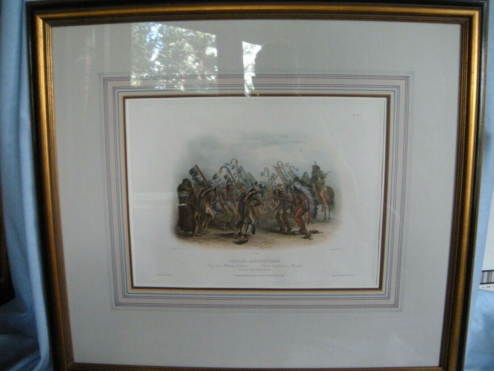 Karl Bodmer "Dance of Mandan Indians" Aquatint