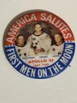 Apollo 11 Pinback & Ribbon, 1969 Moon Landing