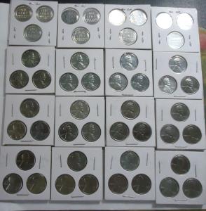 1943 Lincoln Steel Penny Set #6 - All Unique
