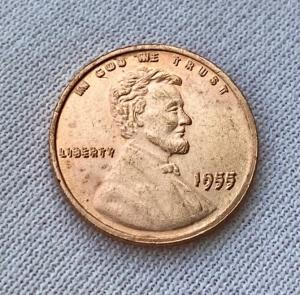 1955 Double Die Lincoln Rare Penny Coin