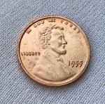 1955 Double Die Lincoln Rare Penny Coin