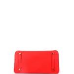 Red Hermes Birkin Bag with Gold Hardware 30