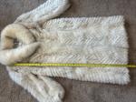 Evans Vintage Fox Chevron Pattern Fur Coat