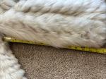 Evans Vintage Fox Chevron Pattern Fur Coat